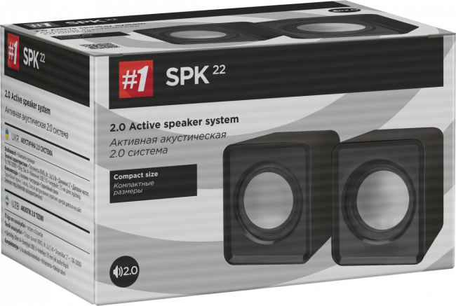 Defender#1 Акустическая 2.0 система SPK 22 черный, 5 Вт, питание от USB Defender #1 SPK 22 Black — для бизнеса и офиса Defender#1 Акустическая 2.0 система SPK 22 черный, 5 Вт, питание от USB Defender #1 SPK 22 Black — для бизнеса и офиса