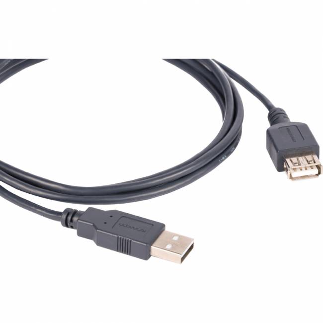 Кабель USB-A 2.0 вилка-розетка, 3 м Kramer C-USB/AAE-10 — для бизнеса и офиса Кабель USB-A 2.0 вилка-розетка, 3 м Kramer C-USB/AAE-10 — для бизнеса и офиса