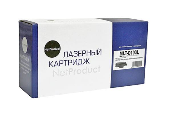 Картридж NetProduct (N-MLT-D103L) для Samsung ML-2950ND/2955DW/SCX-4727/4728FD, 2,5K — для бизнеса и офиса Картридж NetProduct (N-MLT-D103L) для Samsung ML-2950ND/2955DW/SCX-4727/4728FD, 2,5K — для бизнеса и офиса