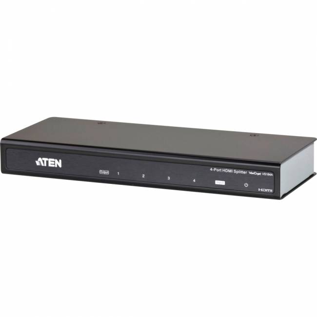 Разветвитель, электрон., HDMI, 1> 4Устройства, 20 метр.(24AWG)/15 метр.(28AWG), F, без шнуров, Б.П. 220> 5.3V, (до 1920x1200 60Hz;HDMI 1.3b/HDCP 1.1;HDTV 480p/720p/1080i/1080pкаскад до 3-х уровней) ATEN VS184A — для бизнеса и офиса Разветвитель, электрон., HDMI, 1> 4Устройства, 20 метр.(24AWG)/15 метр.(28AWG), F, без шнуров, Б.П. 220> 5.3V, (до 1920x1200 60Hz;HDMI 1.3b/HDCP 1.1;HDTV 480p/720p/1080i/1080pкаскад до 3-х уровней) ATEN VS184A — для бизнеса и офиса