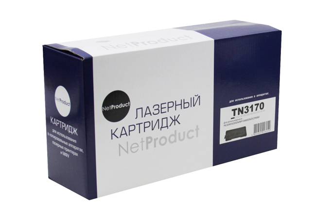 Тонер-картридж NetProduct (N-TN-3170) для Brother HL-5240/5250DN/5270DN, Универальный, 7K — для бизнеса и офиса Тонер-картридж NetProduct (N-TN-3170) для Brother HL-5240/5250DN/5270DN, Универальный, 7K — для бизнеса и офиса