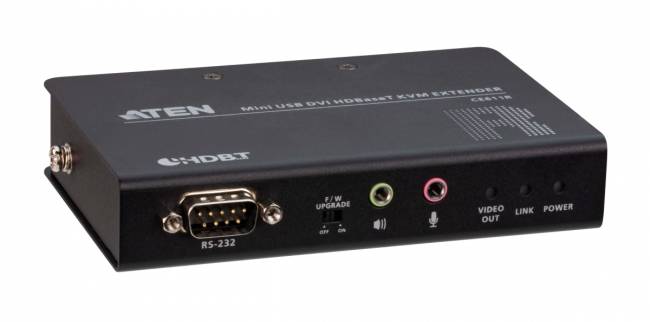 Мини USB DVI HDBaseT KVM удлинитель(1920x1200@100m) ATEN CE611 — для бизнеса и офиса Мини USB DVI HDBaseT KVM удлинитель(1920x1200@100m) ATEN CE611 — для бизнеса и офиса