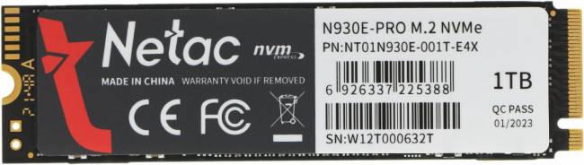 Накопитель SSD Netac NT01N930E-001T-E4X — для бизнеса и офиса