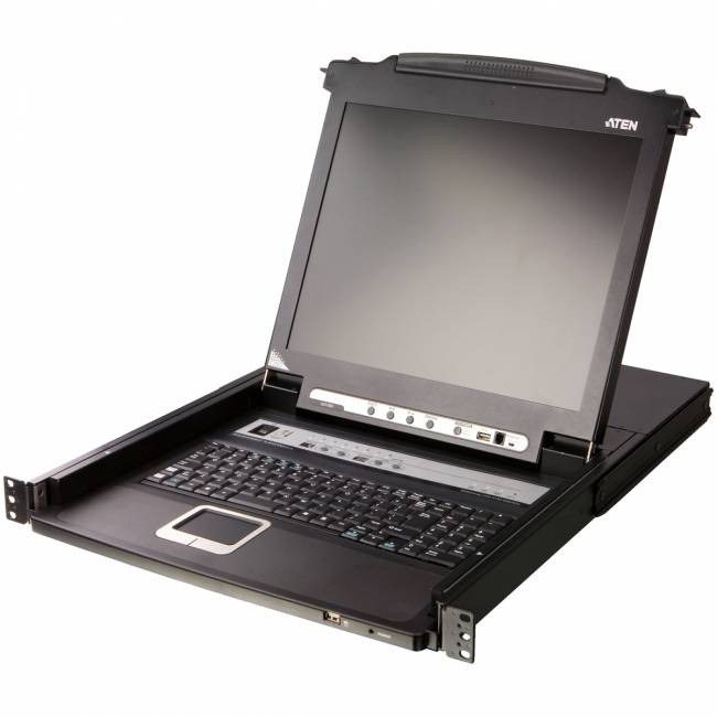 8-портовый IP KVM-переключатель с ЖК-дисплеем Slideaway/ATEN ATEN CL5708iMR — для бизнеса и офиса 8-портовый IP KVM-переключатель с ЖК-дисплеем Slideaway/ATEN ATEN CL5708iMR — для бизнеса и офиса
