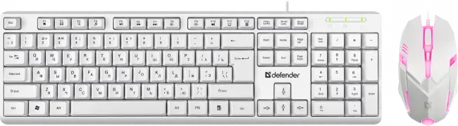 Defender Проводной набор Motion C-977 RU,белый,полноразмерный,1.8м Defender 45977 — для бизнеса и офиса Defender Проводной набор Motion C-977 RU,белый,полноразмерный,1.8м Defender 45977 — для бизнеса и офиса