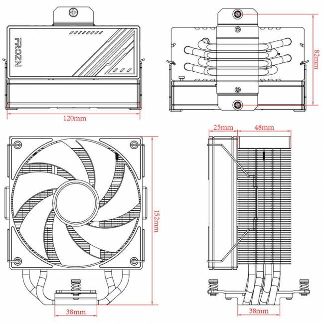Кулер для процессора ID-COOLING FROZN_A410_BLACK — для бизнеса и офиса Кулер для процессора ID-COOLING FROZN_A410_BLACK — для бизнеса и офиса