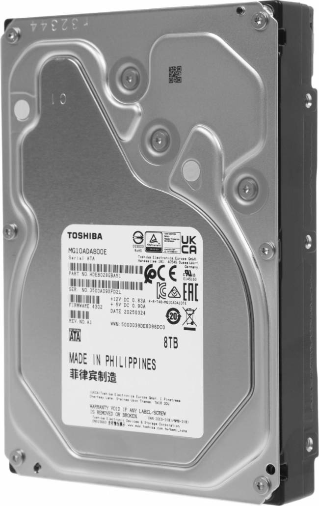 Жесткий диск Toshiba MG10ADA800E — для бизнеса и офиса Жесткий диск Toshiba MG10ADA800E — для бизнеса и офиса