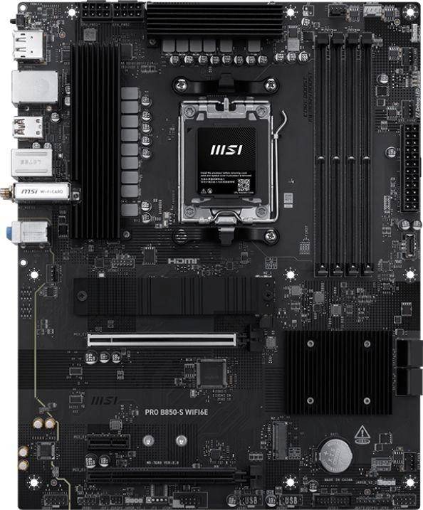 Материнская плата MSI PRO B850-S WIFI6E — для бизнеса и офиса Материнская плата MSI PRO B850-S WIFI6E — для бизнеса и офиса