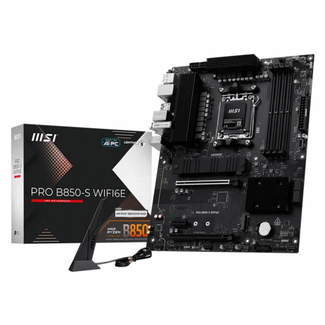Материнская плата MSI PRO B850-S WIFI6E — для бизнеса и офиса Материнская плата MSI PRO B850-S WIFI6E — для бизнеса и офиса