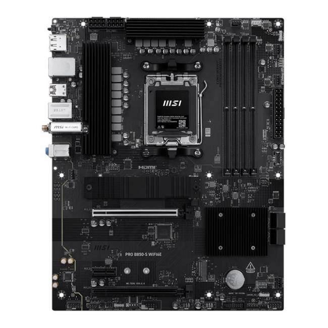 Материнская плата MSI PRO B850-S WIFI6E — для бизнеса и офиса Материнская плата MSI PRO B850-S WIFI6E — для бизнеса и офиса