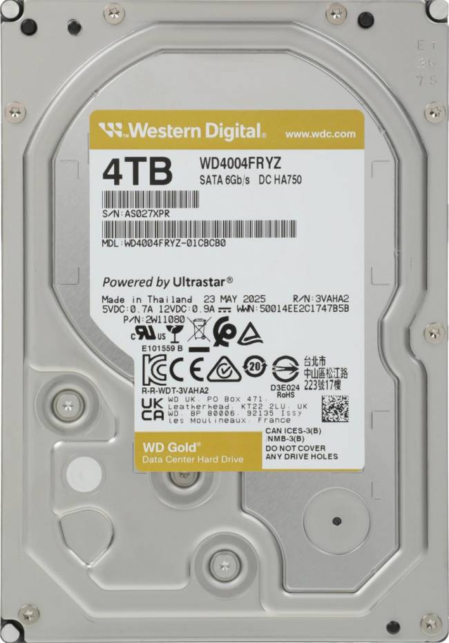 Жесткий диск WD WD4004FRYZ — для бизнеса и офиса Жесткий диск WD WD4004FRYZ — для бизнеса и офиса