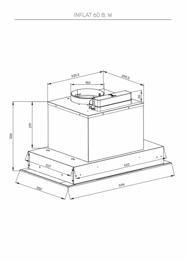 Встраиваемая вытяжка KUPPERSBERG Kuppersberg INFLAT 60 W — для бизнеса и офиса Встраиваемая вытяжка KUPPERSBERG Kuppersberg INFLAT 60 W — для бизнеса и офиса