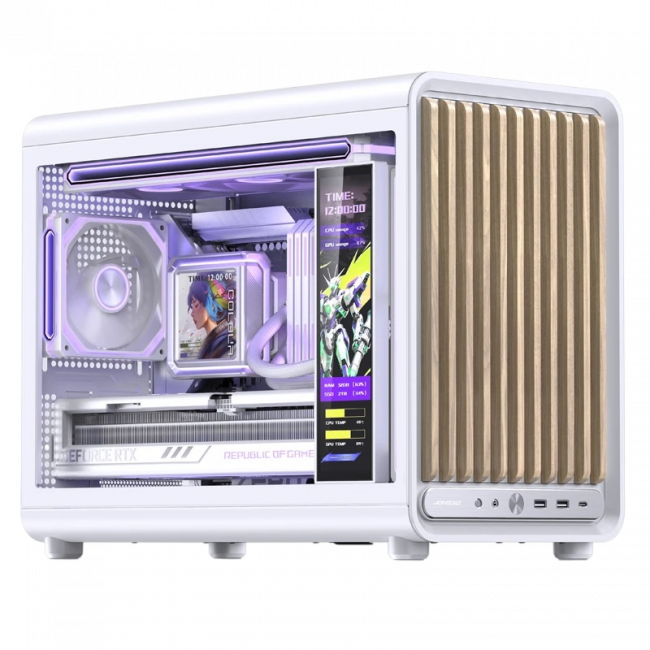 Корпус без блока питания JONSBO D33 WOOD White — для бизнеса и офиса Корпус без блока питания JONSBO D33 WOOD White — для бизнеса и офиса