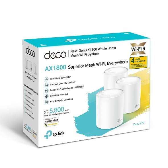 Точка доступа TP-Link Deco X20 — для бизнеса и офиса Точка доступа TP-Link Deco X20 — для бизнеса и офиса