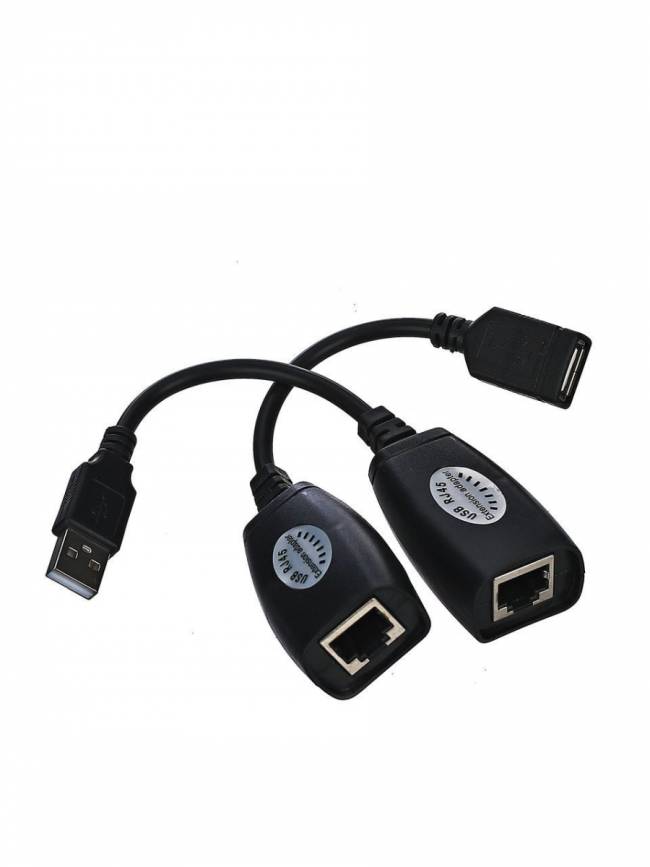Адаптер-удлинитель USB-AMAF/RJ45, по витой паре до 45m , VCOM <CU824> VCOM CU824 — для бизнеса и офиса Адаптер-удлинитель USB-AMAF/RJ45, по витой паре до 45m , VCOM <CU824> VCOM CU824 — для бизнеса и офиса