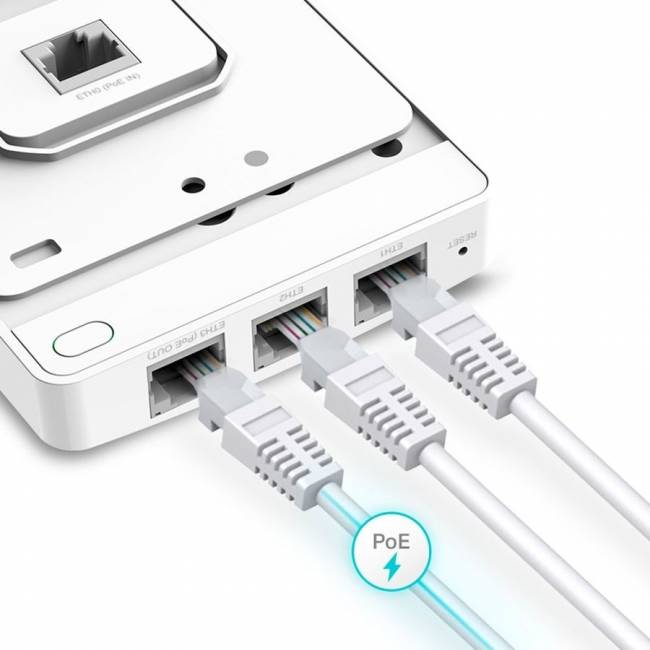 Точка доступа TP-Link EAP615-Wall — для бизнеса и офиса Точка доступа TP-Link EAP615-Wall — для бизнеса и офиса