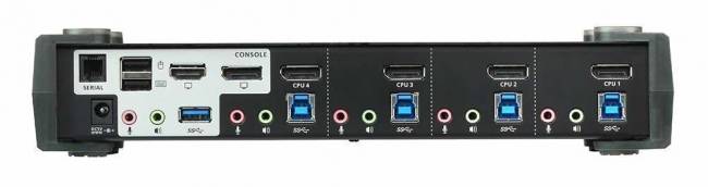 4-портовый, USB 3.0, DisplayPort, KVMP-коммутатор с поддержкой 4K ATEN CS1924M — для бизнеса и офиса 4-портовый, USB 3.0, DisplayPort, KVMP-коммутатор с поддержкой 4K ATEN CS1924M — для бизнеса и офиса
