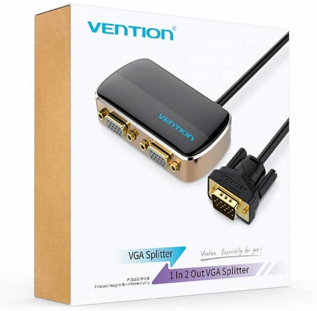 Разветвитель-сплиттер Vention VGA 15M/2x15F на 2 монитора Vention VGA (m) - 2 x VGA (f) — для бизнеса и офиса Разветвитель-сплиттер Vention VGA 15M/2x15F на 2 монитора Vention VGA (m) - 2 x VGA (f) — для бизнеса и офиса