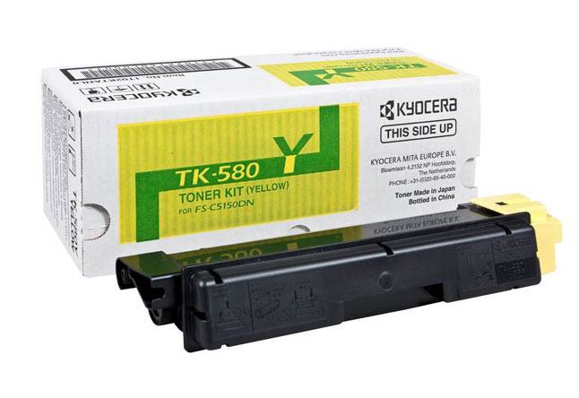 Картридж TK-580Y Kyocera FS-C5150DN, 2,8К (O) жёлтый 1T02KTANL0 — для бизнеса и офиса Картридж TK-580Y Kyocera FS-C5150DN, 2,8К (O) жёлтый 1T02KTANL0 — для бизнеса и офиса