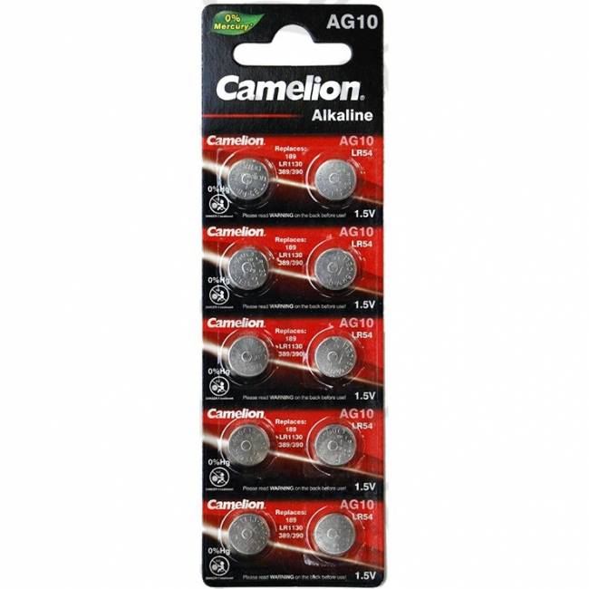 Э\п Camelion AG10 LR1130 LR54 389 BL10 — для бизнеса и офиса