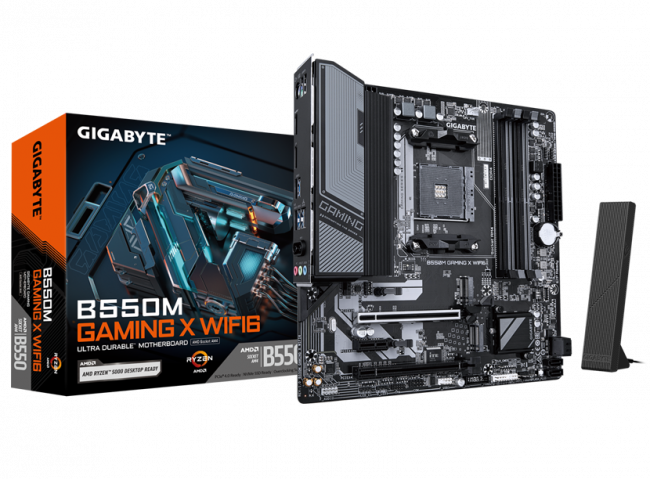 Материнская плата GIGABYTE B550M GAMING X WIFI6 — для бизнеса и офиса Материнская плата GIGABYTE B550M GAMING X WIFI6 — для бизнеса и офиса