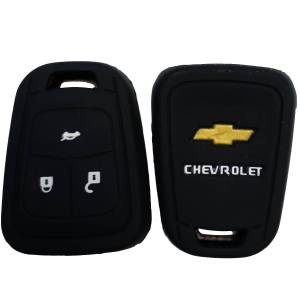 Чехол силиконовый невыкидного ключа CHEVROLET 3 кнопки (с лого)