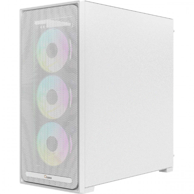 Корпус ПК без блока питания Ocypus Delta-C70-WHG400XX-GL — для бизнеса и офиса