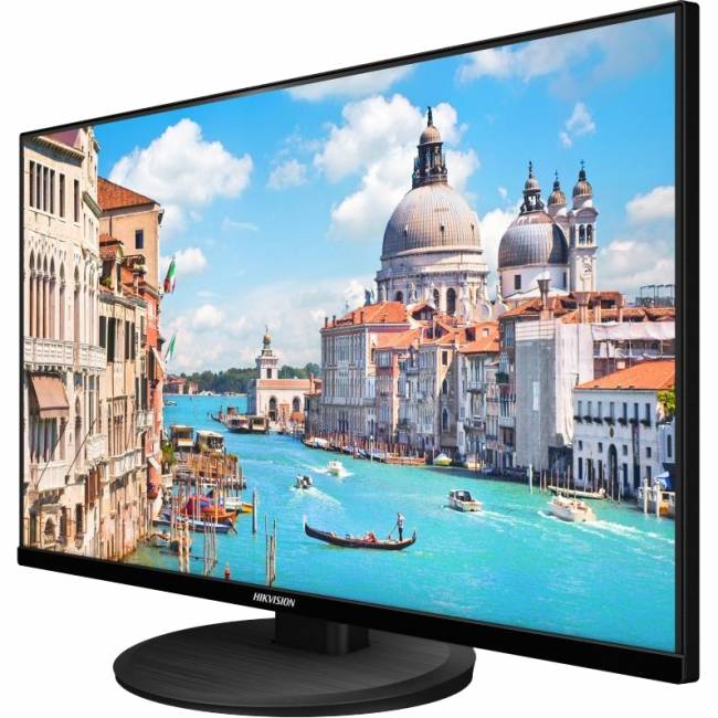 27" D-LED Монитор, Разрешение 4K 3840х2160; цветность 1.07млрд; яркость 300кд/м2; контрастность 1000:1; время отклика 5.5мс; входы: 1 HDMI 1 VGA 1 DP 1 аудио 2 динамика; AC100В-240В; 70Вт; 0 C...+40C; VESA; пластик; настольный кронштейн; Hikvision DS-D502 — для бизнеса и офиса 27" D-LED Монитор, Разрешение 4K 3840х2160; цветность 1.07млрд; яркость 300кд/м2; контрастность 1000:1; время отклика 5.5мс; входы: 1 HDMI 1 VGA 1 DP 1 аудио 2 динамика; AC100В-240В; 70Вт; 0 C...+40C; VESA; пластик; настольный кронштейн; Hikvision DS-D502 — для бизнеса и офиса