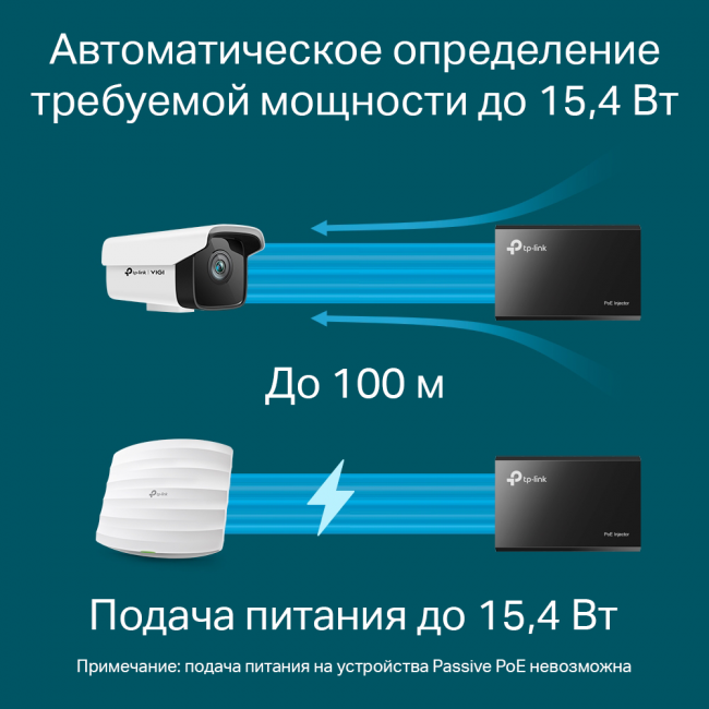 PoE инжектор TP-Link PoE150S — для бизнеса и офиса PoE инжектор TP-Link PoE150S — для бизнеса и офиса
