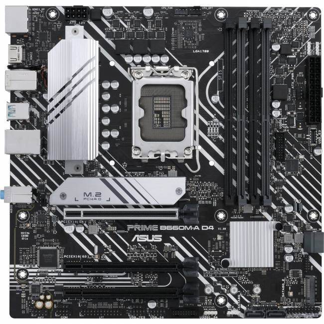 Материнская плата ASUS PRIME B660M-A D4 — для бизнеса и офиса Материнская плата ASUS PRIME B660M-A D4 — для бизнеса и офиса