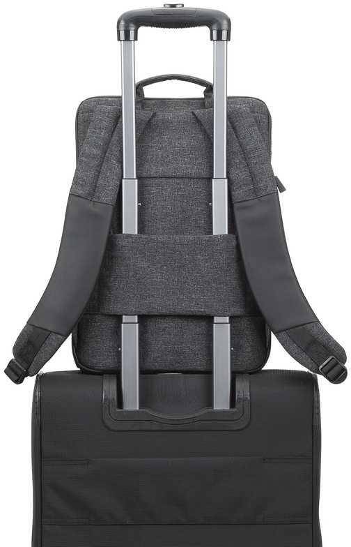 Рюкзак для ноутбука 15.6" Riva 8861 BLACK — для бизнеса и офиса Рюкзак для ноутбука 15.6" Riva 8861 BLACK — для бизнеса и офиса