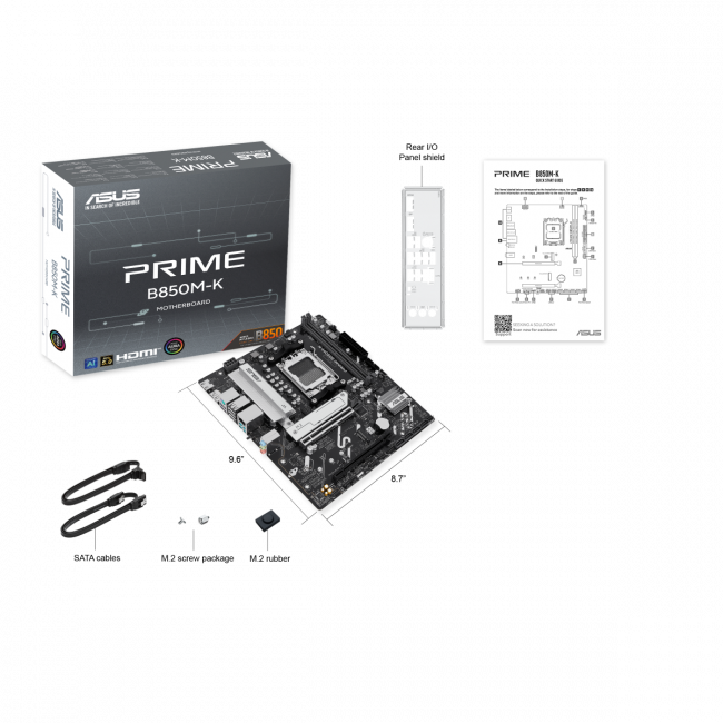 Материнская плата ASUS PRIME B850M-K — для бизнеса и офиса Материнская плата ASUS PRIME B850M-K — для бизнеса и офиса