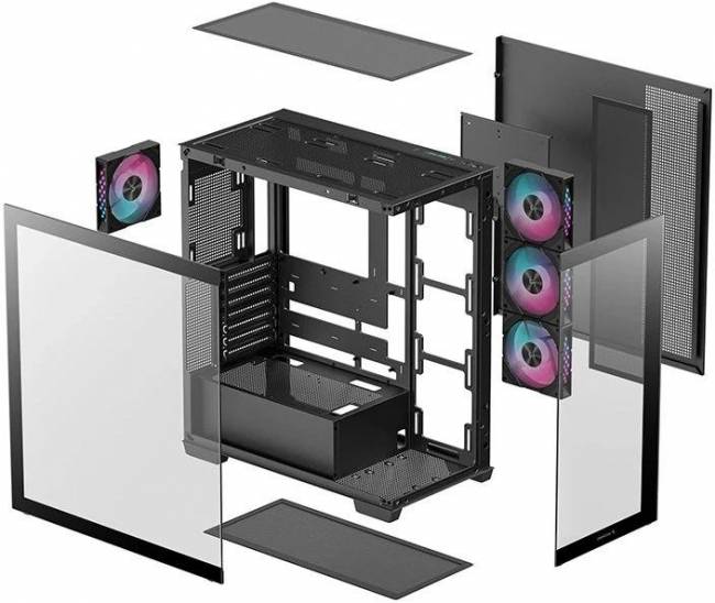 Корпус Deepcool R-CG580-BKADA4-G-1 — для бизнеса и офиса Корпус Deepcool R-CG580-BKADA4-G-1 — для бизнеса и офиса