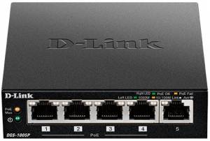 Коммутатор D-Link DGS-1005P/A1A