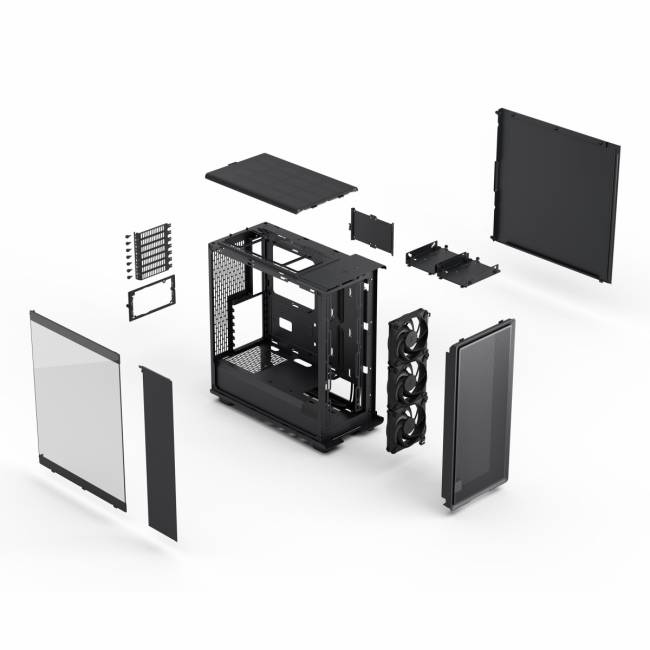 Корпус ПК без блока питания Fractal Design Epoch TG Light Black — для бизнеса и офиса