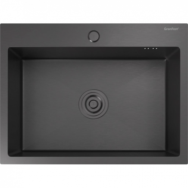 Кухонная мойка GRANFEST GranFest METAL 6045 PVD graphite — для бизнеса и офиса Кухонная мойка GRANFEST GranFest METAL 6045 PVD graphite — для бизнеса и офиса