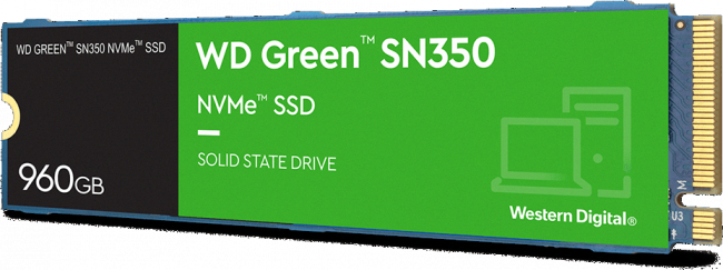 Твердотельный накопитель WD Green SN350 WDS960G2G0C — для бизнеса и офиса Твердотельный накопитель WD Green SN350 WDS960G2G0C — для бизнеса и офиса