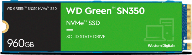 Твердотельный накопитель WD Green SN350 WDS960G2G0C — для бизнеса и офиса Твердотельный накопитель WD Green SN350 WDS960G2G0C — для бизнеса и офиса