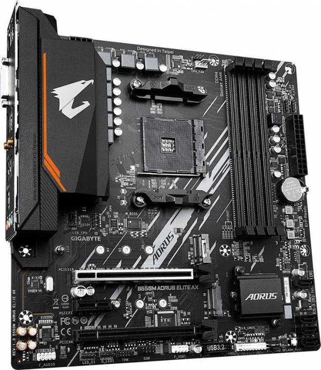 Материнская плата Gigabyte B550M AORUS ELITE AX — для бизнеса и офиса