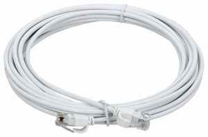 ITK Коммутационный шнур кат.5E UTP LSZH 3м slim колпачок с язычком белый ITK PC08-C5EUL-3M-SL-WT