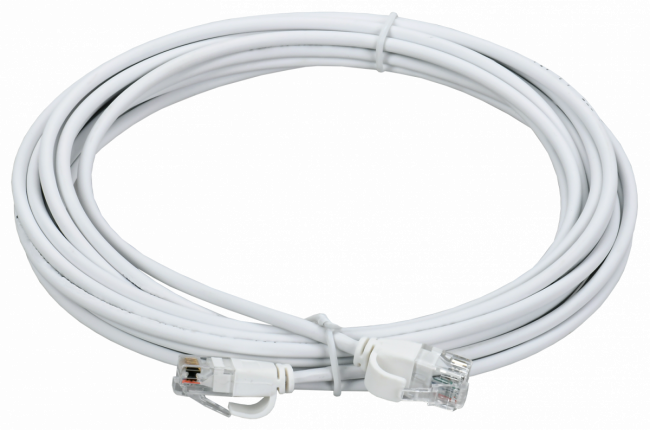 ITK Коммутационный шнур кат.5E UTP LSZH 3м slim колпачок с язычком белый ITK PC08-C5EUL-3M-SL-WT — для бизнеса и офиса