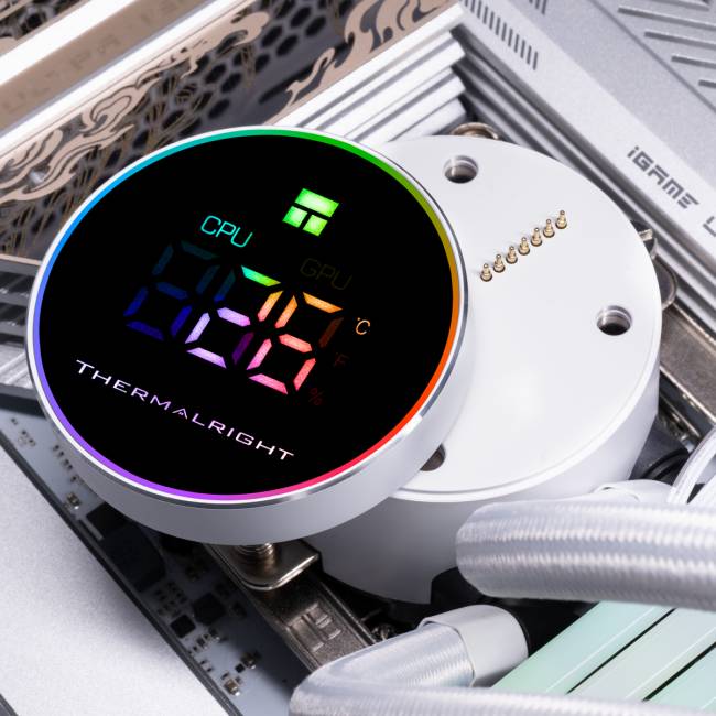 Система жидкостного охлаждения Thermalright Frozen Magic 360 Digital V2 White — для бизнеса и офиса