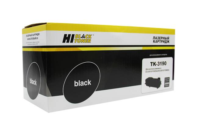 Тонер-картридж Hi-Black (HB-TK-3190) для Kyocera P3055dn/P3060dn, 25K, с чипом — для бизнеса и офиса Тонер-картридж Hi-Black (HB-TK-3190) для Kyocera P3055dn/P3060dn, 25K, с чипом — для бизнеса и офиса