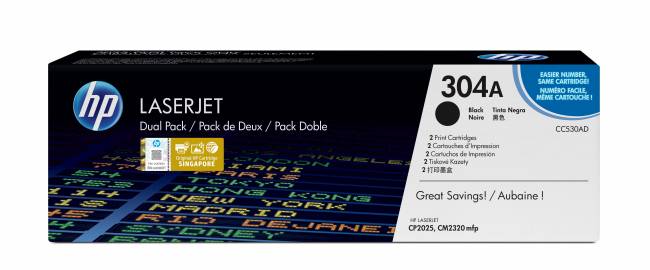 Картридж 304А для HP CLJ CP2025/CM2320, 2x3,5K (O) CC530AD black — для бизнеса и офиса Картридж 304А для HP CLJ CP2025/CM2320, 2x3,5K (O) CC530AD black — для бизнеса и офиса