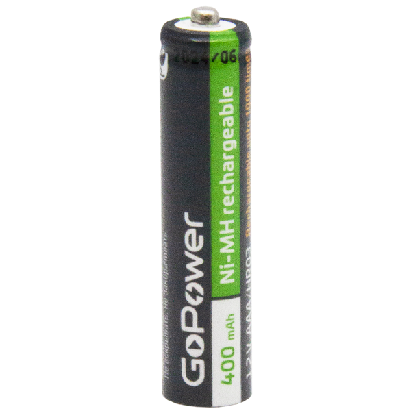 Аккумулятор бытовой GoPower HR03 AAA BL2 NI-MH 400mAh (2/20/320) блистер (2 шт.) Аккумулятор бытовой GoPower HR03 AAA (00-00018319) — для бизнеса и офиса Аккумулятор бытовой GoPower HR03 AAA BL2 NI-MH 400mAh (2/20/320) блистер (2 шт.) Аккумулятор бытовой GoPower HR03 AAA (00-00018319) — для бизнеса и офиса