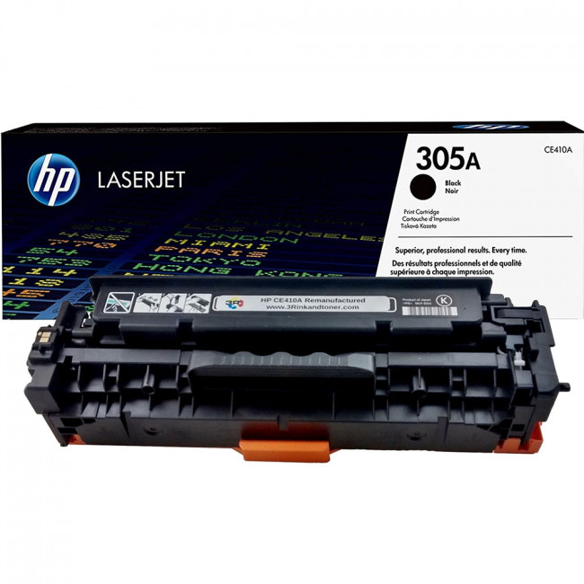 Тонер-картридж HP 305A Black Original LaserJet Toner Cartridge (CE410A) — для бизнеса и офиса