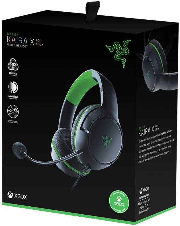 Гарнитура Kaira X for Xbox - Black Razer Kaira X for Xbox — для бизнеса и офиса