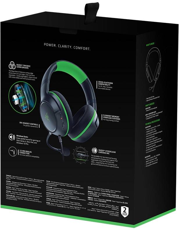 Гарнитура Kaira X for Xbox - Black Razer Kaira X for Xbox — для бизнеса и офиса