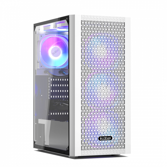 Корпус без блока питания PcCooler MA100 MESH WH — для бизнеса и офиса Корпус без блока питания PcCooler MA100 MESH WH — для бизнеса и офиса