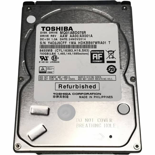 Жесткий диск Toshiba MQ01ABD075R — для бизнеса и офиса Жесткий диск Toshiba MQ01ABD075R — для бизнеса и офиса